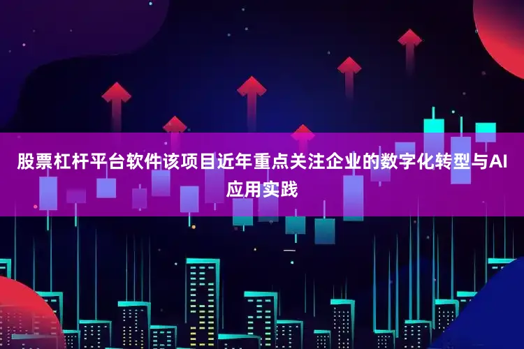 股票杠杆平台软件该项目近年重点关注企业的数字化转型与AI应用实践